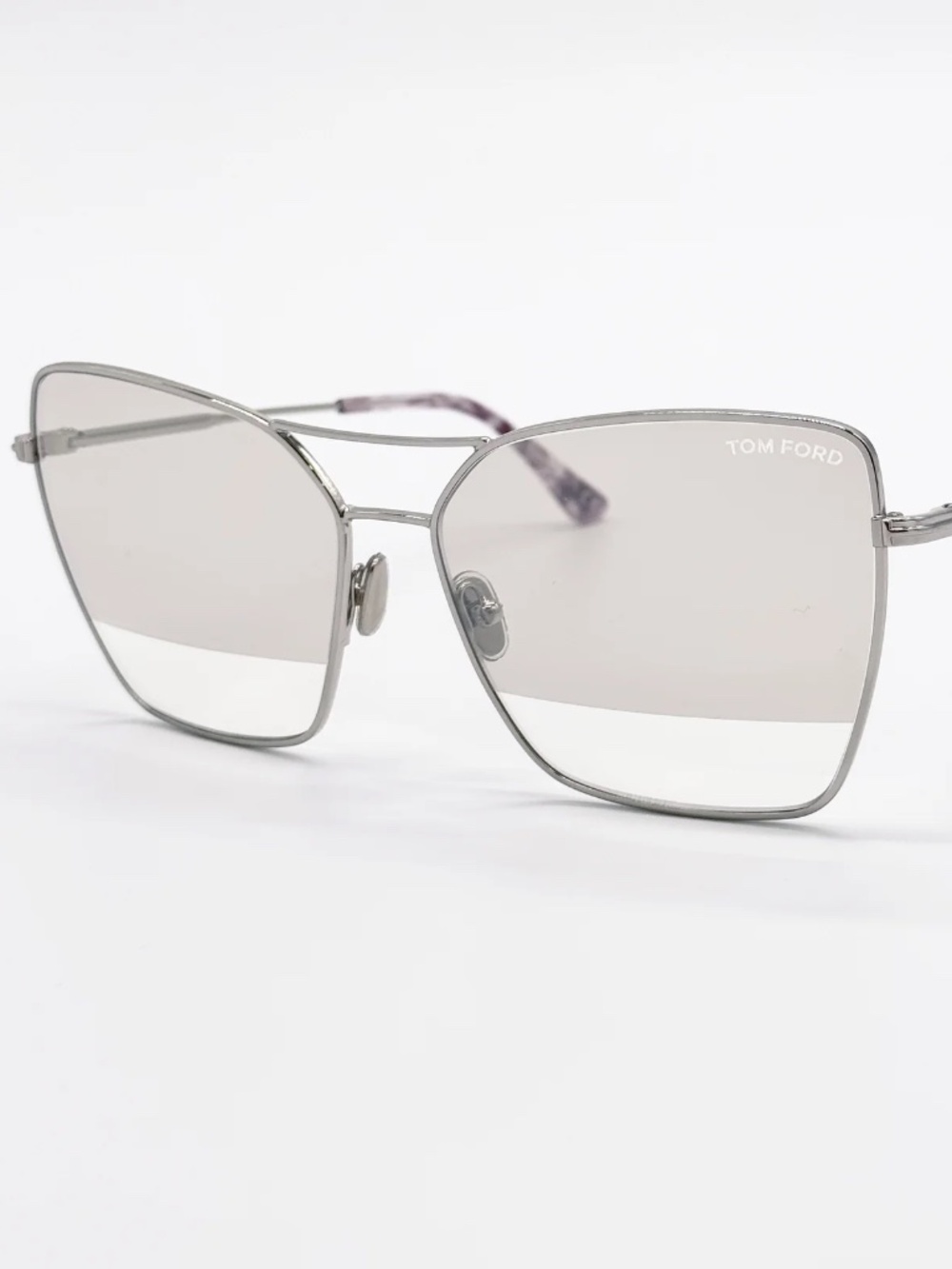 Tom Ford Silver Two-Tone Sunglasses SYE TF738 16C